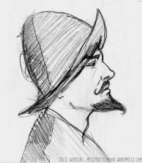 473x543 El Conquistador Messy Sketchbook - Conquistador Drawing