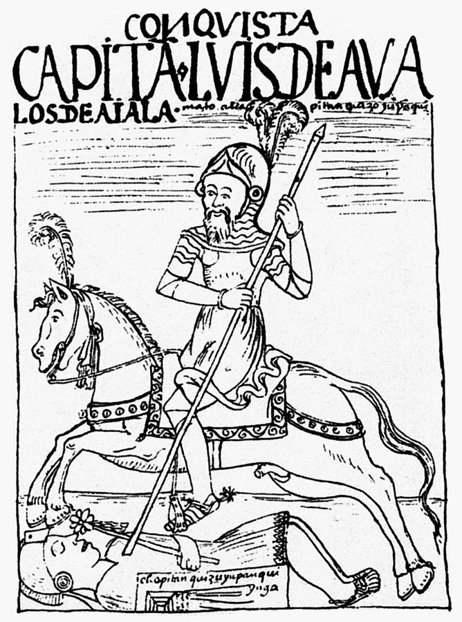 668x900 Peru Conquistador Drawing - Conquistador Drawing