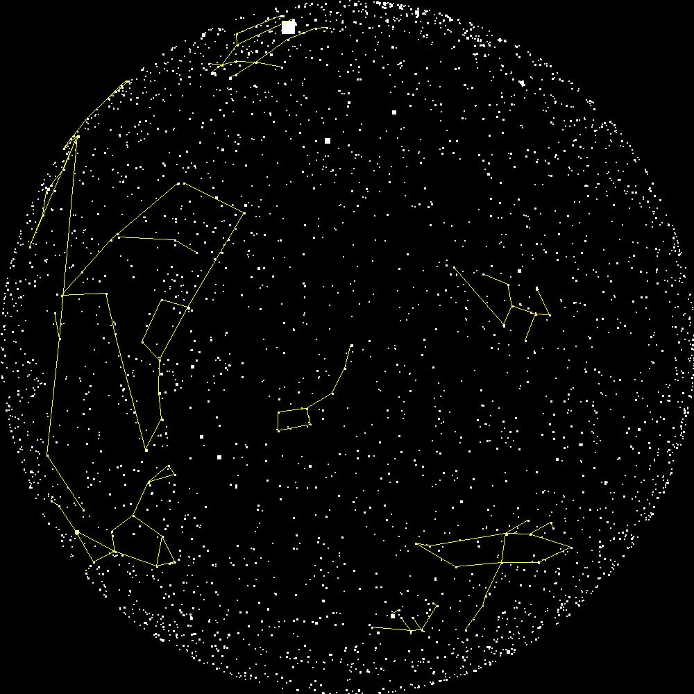 1000x1000 star charts and constellations - Constellation Drawing