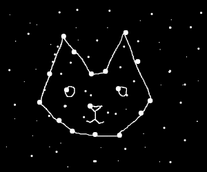 300x250 cat constellation drawing - Constellation Drawing