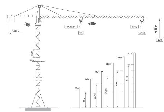 Construction Crane Drawing