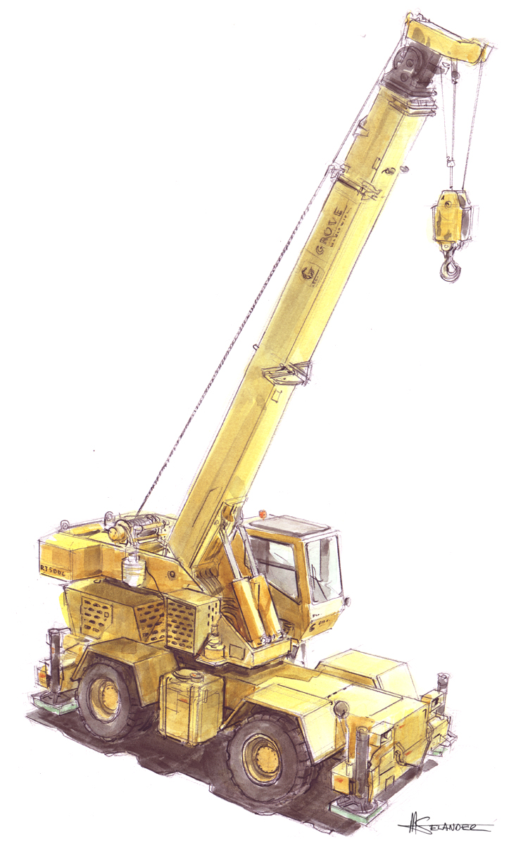 Construction Crane Drawing at Explore collection