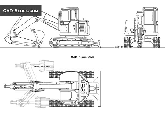 540x380 construction equipment cad blocks, drawings download - Construction Equipment Drawings