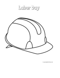 Construction Hat Drawing