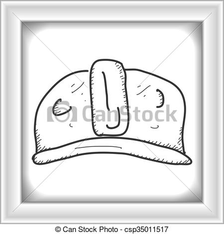 450x470 simple doodle of a construction hat simple hand drawn doodle - Construction Hat Drawing