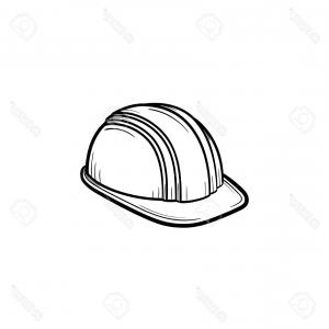 300x300 Stock Illustration Construction Hard Hat Drawing Lazttweet - Construction Hat Drawing