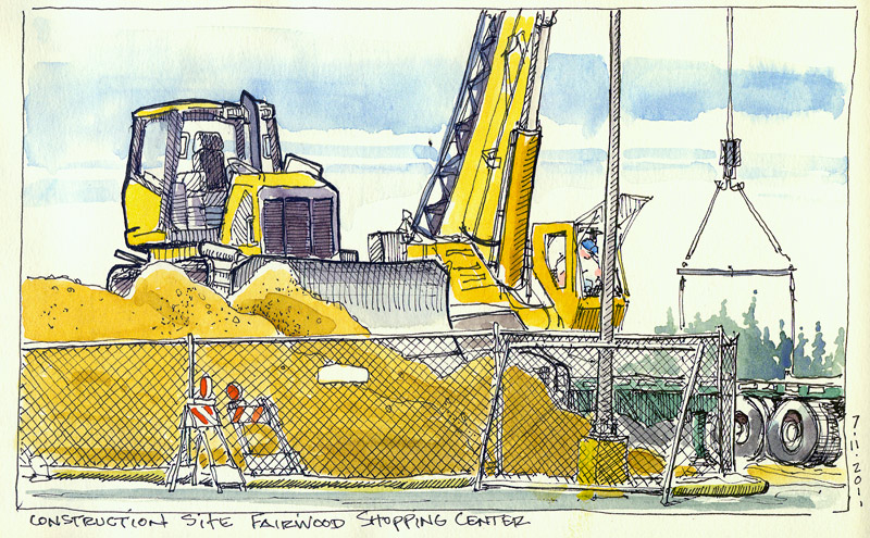 800x495 urban sketchers seattle construction site - Construction Site Drawing