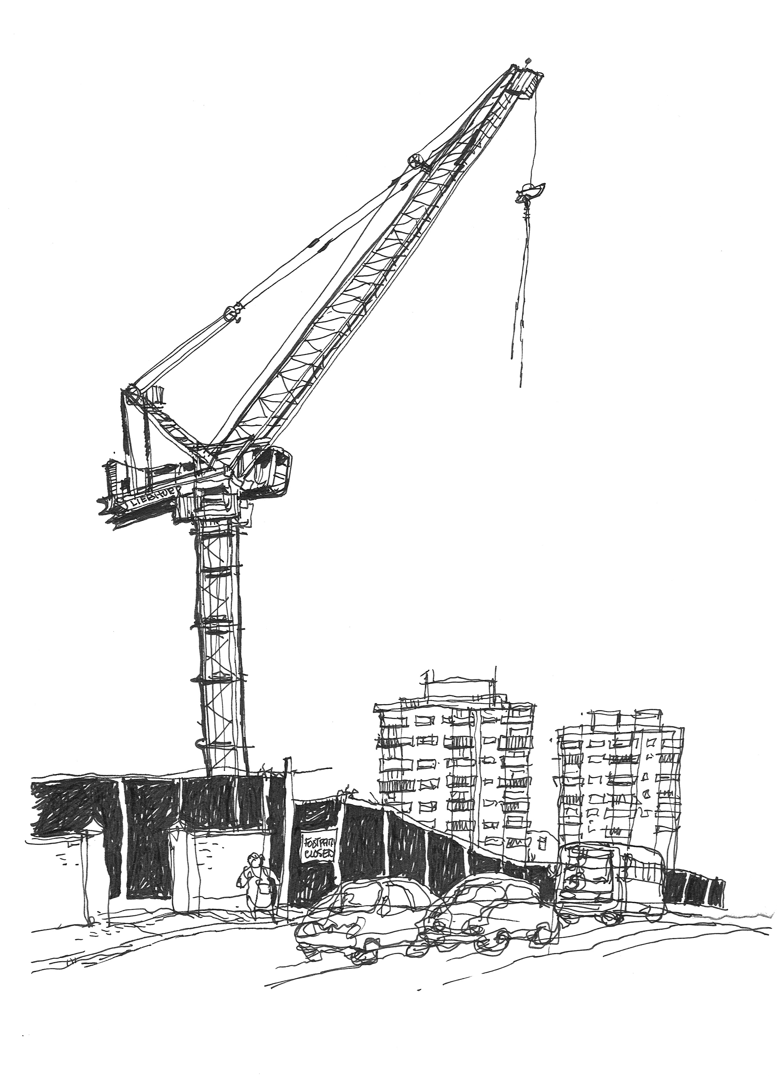 Construction Site Drawing at Explore collection of