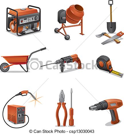 433x470 Construction Tools Cliparts - Construction Tools Drawing