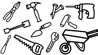 320x180 All Clip Of How To Draw Construction Tools - Construction Tools Drawing