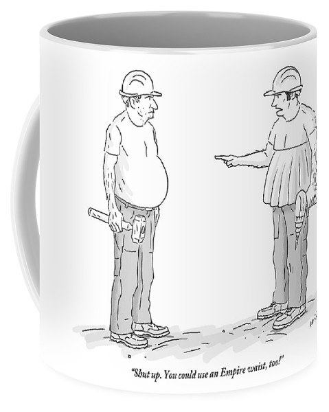 479x600 one fat construction worker coffee mug for sale - Construction Worker Drawing