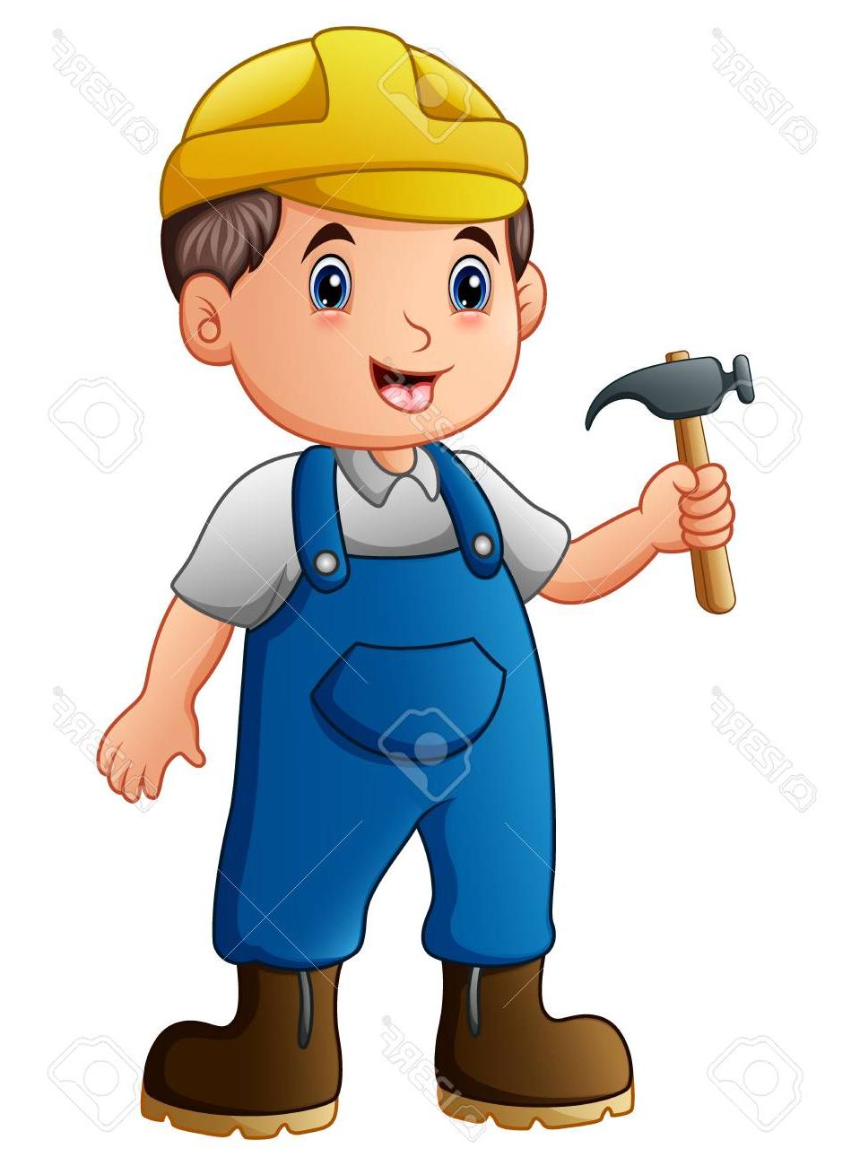 949x1300 top vector illustration of cartoon construction worker - Construction Worker Drawing