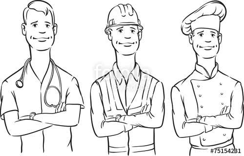 500x319 whiteboard drawing - Construction Worker Drawing