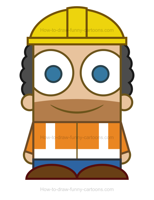 520x674 construction worker clipart - Construction Worker Drawing