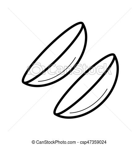 450x470 contact lenses icon, vector illustration contact lenses icon - Contact Lens Drawing