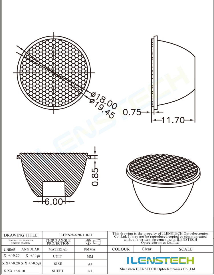 750x963 infrared led lens degree smd led lenses infrared contact - Contact Lens Drawing