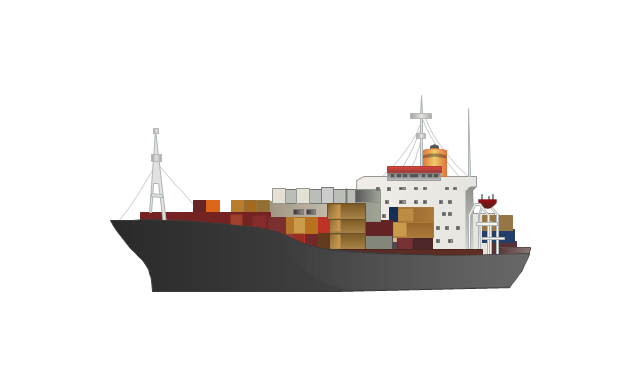 640x386 Watercraft - Container Ship Drawing