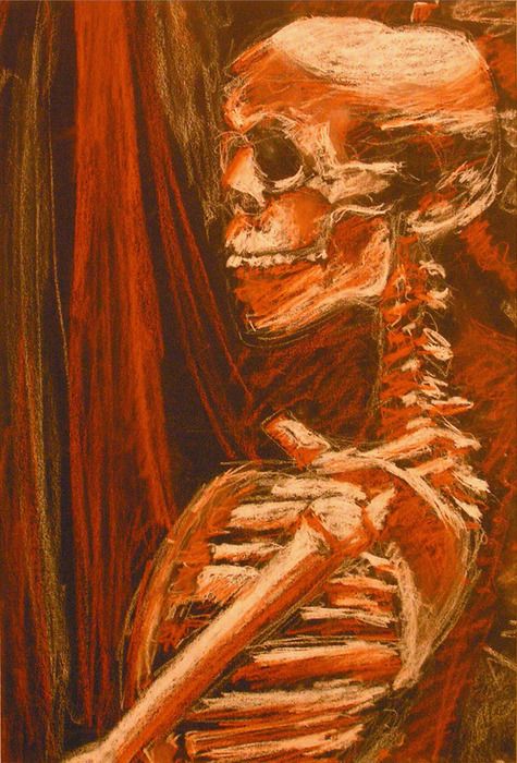 475x700 sharland, bry skeleton conte crayon drawing skeleton stuff - Conte Crayon Drawing