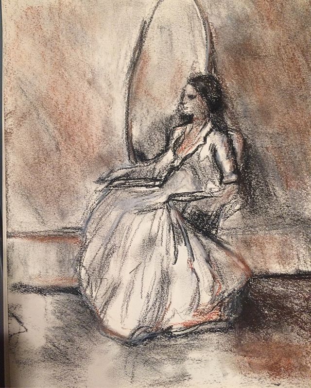 640x799 charcoal pencil and conte crayon drawing artimenti - Conte Crayon Drawing