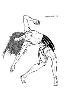 236x300 contemporary dance drawings - Contemporary Dance Drawing