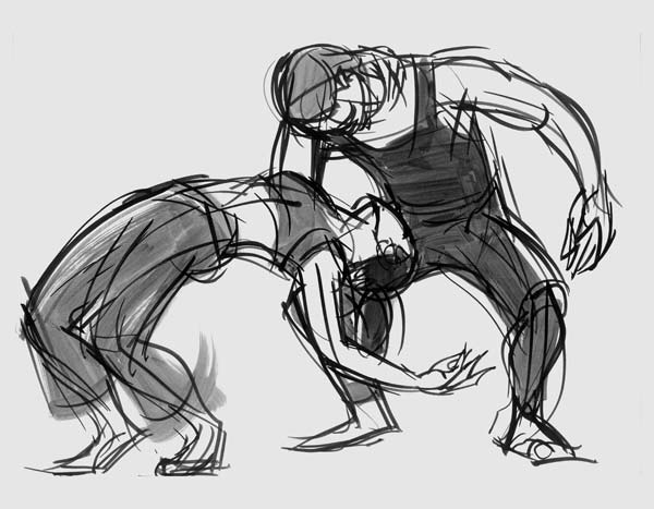 600x467 Puzzle Pieces - Contemporary Dance Drawing