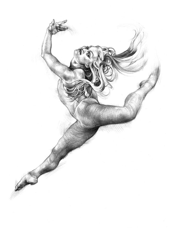 670x900 contemporary dance draw - Contemporary Dance Drawing