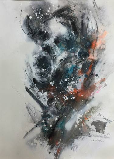 375x521 contemporary man century's mona lisa drawing - Contemporary Drawing