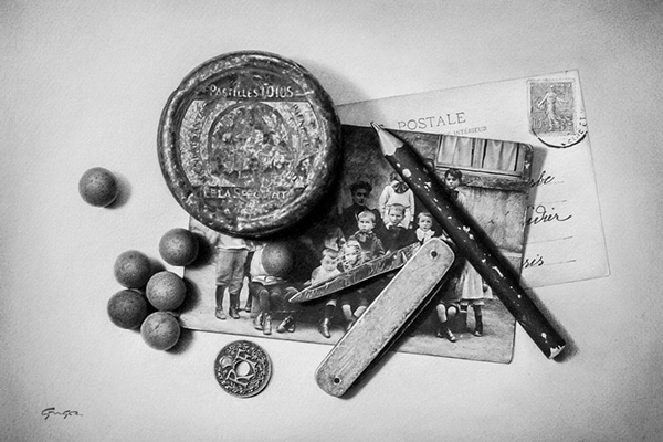 600x400 Realistic Drawing Still Life - Contemporary Still Life Drawing