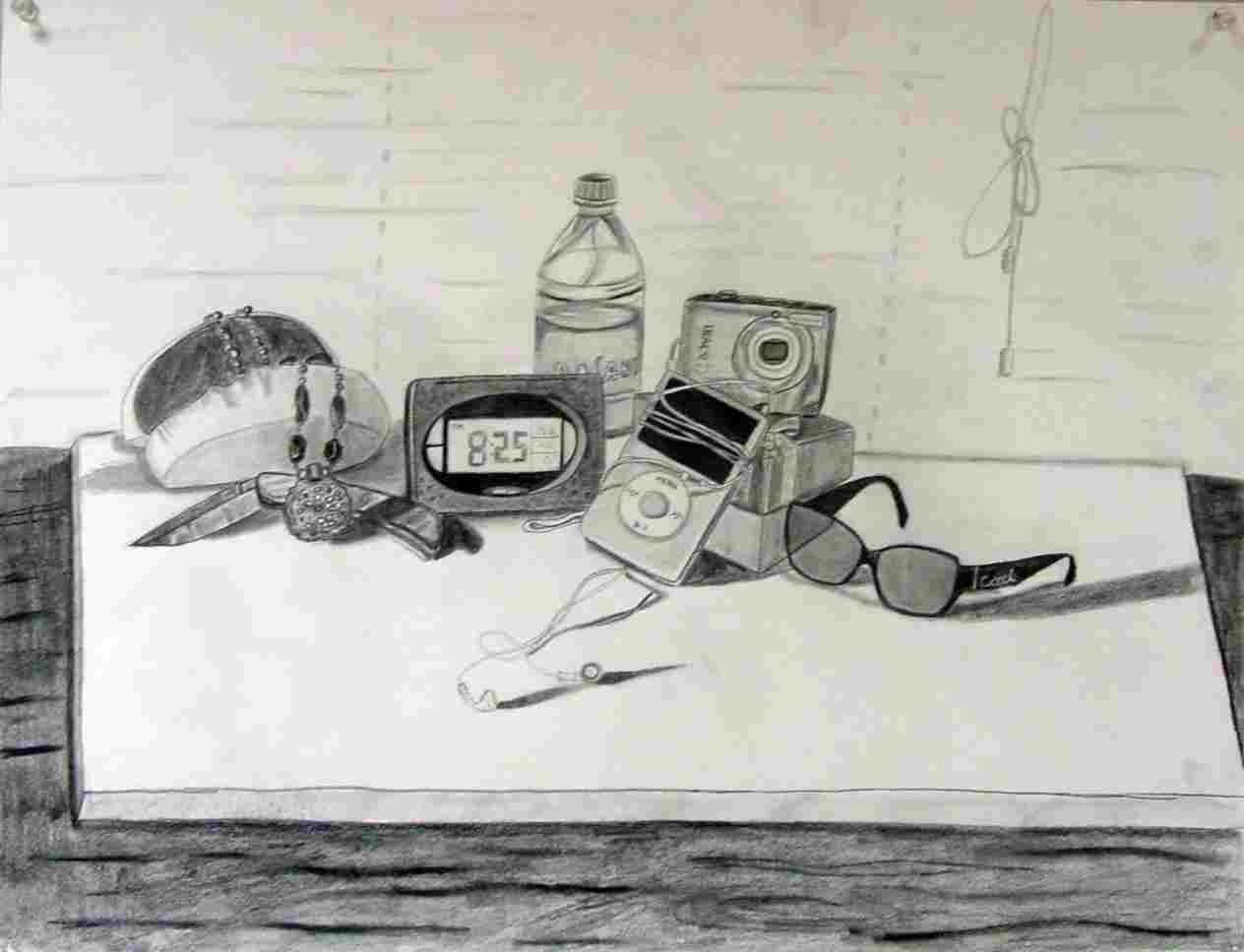 1264x968 Collection Modern Contemporary Still Life Drawing Of Modern Still - Contemporary Still Life Drawing