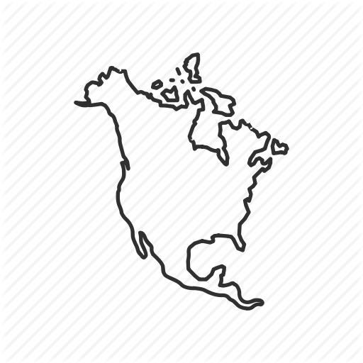 512x512 Continents Drawing Free Download On Ya Webdesign - Continents Drawing