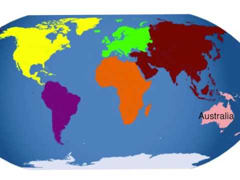 480x360 The Continents Oceans Map, Animation Drawing - Continents Drawing