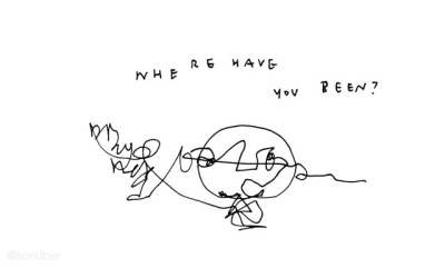 400x241 continuous contour line tumblr - Continuous Contour Line Drawing