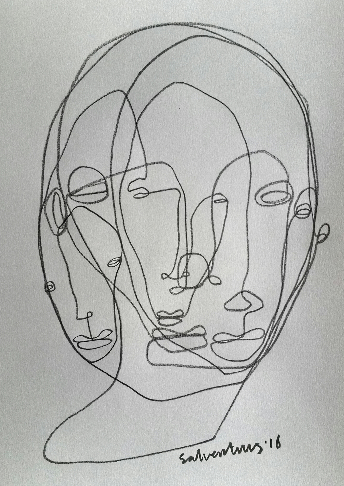1200x1697 continuous line drawings, solo line art - Continuous Drawing