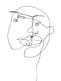 Continuous Line Drawing Face at PaintingValley.com | Explore collection