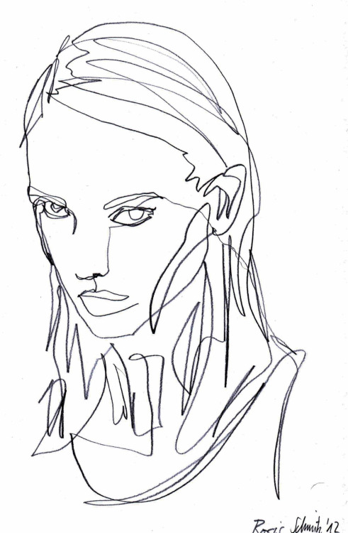 Continuous Line Drawing Face at PaintingValley.com | Explore collection ...