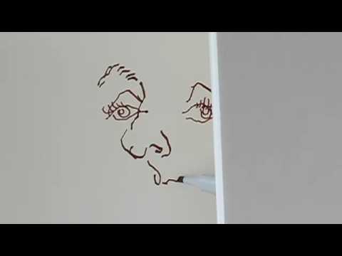 480x360 Blind Contour Drawing Lesson - Contour Drawing Face