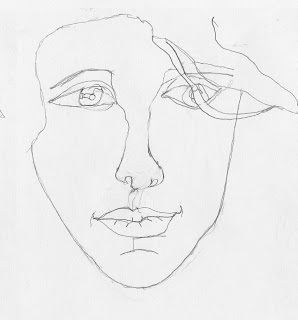 Contour Drawing Face at PaintingValley.com | Explore collection of ...