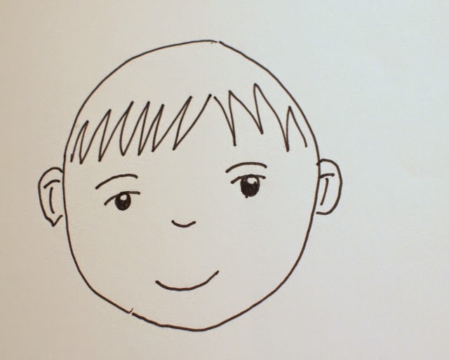 640x513 How To Do A Blind Contour Drawing Pink Stripey Socks - Contour Drawing Face