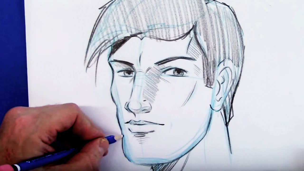1280x720 How To Draw The Head - Contour Drawing Face