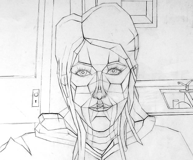 630x522 Line Drawing A Guide For Art Students - Contour Drawing Face