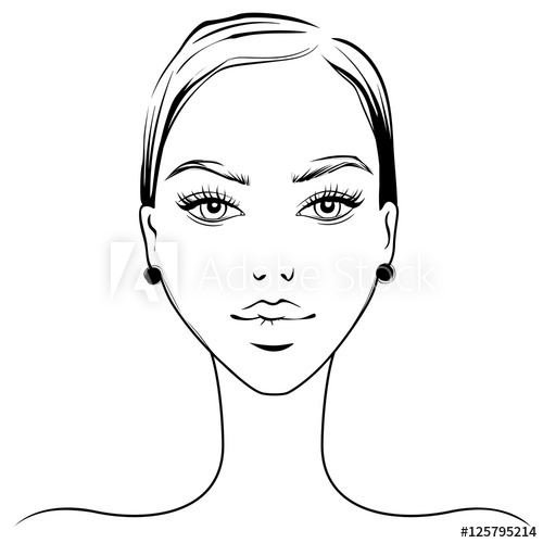 Contour Drawing Face at PaintingValley.com | Explore collection of ...