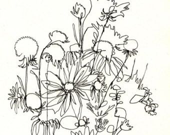 340x270 Image Result For Blind Contour Drawing Flowers Creation - Contour Drawing Flower