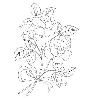 380x400 Monday, September Drawing Rooseveltphoto - Contour Drawing Flower