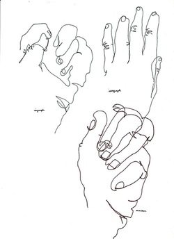 250x344 Hand Drawing Exercises - Contour Hand Drawing