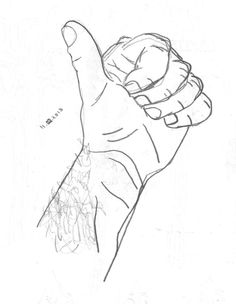 Contour Line Drawing Of A Hand at PaintingValley.com | Explore ...