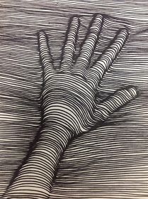 209x280 Contour Line Drawing Of A Hand - Contour Line Drawing Of A Hand