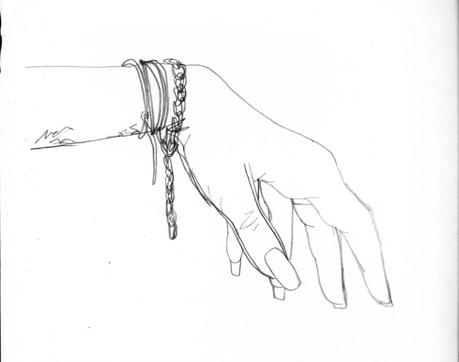 900x710 Contour Line Drawing Hand - Contour Line Drawing Of A Hand