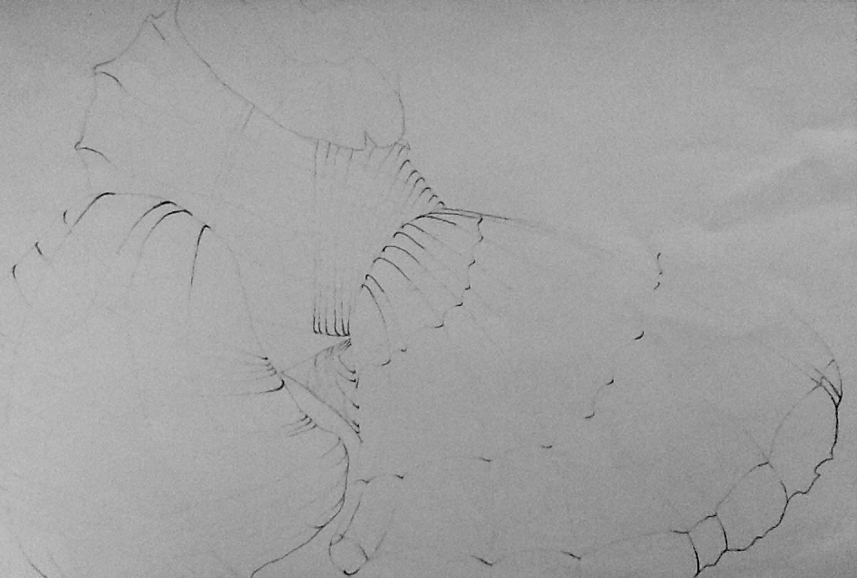 945x637 Art Iii Cross Contour Line - Contour Line Drawing Of A Hand