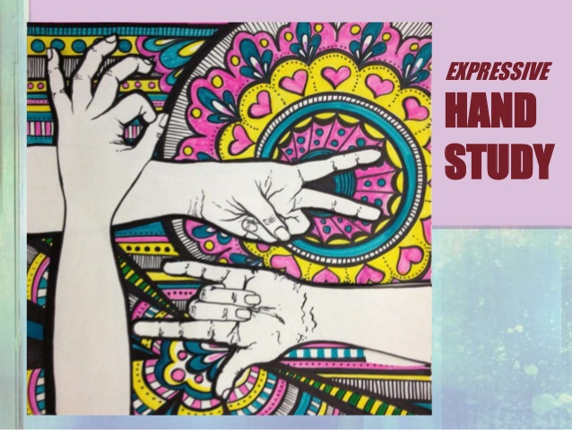 638x479 Observational Drawing Skills Contour Line Hands - Contour Line Hand Drawing