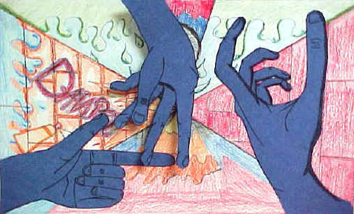 507x306 Art Lesson Expressive Contour Hands Drawing - Contour Line Hand Drawing